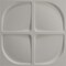 Ekena Millwork 19 5/8in. W x 19 5/8in. H Franklin EnduraWall Decorative 3D Wall Panel Covers 2.67 Sq. Ft. WP20X20FRGCG - alternate 5